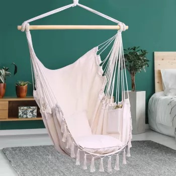 Hamac tip leagan suspendat, cu doua perne imagine