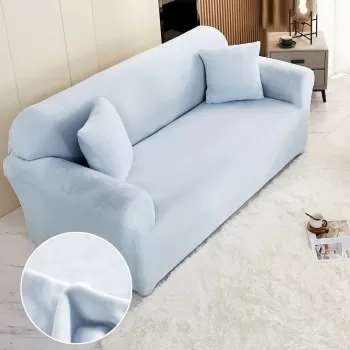 Husa elastica din catifea pentru canapea 2 Locuri imagine