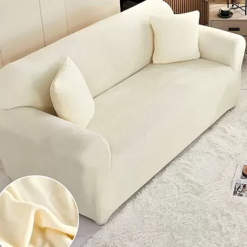 Husa elastica din catifea pentru canapea 2 Locuri imagine