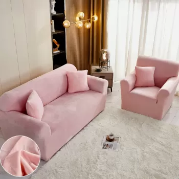 Husa elastica din catifea pentru canapea 3 Locuri imagine