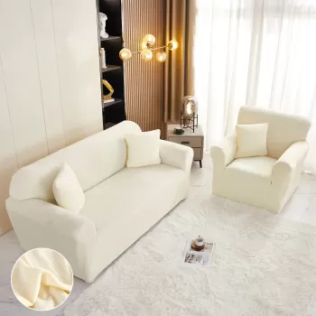 Husa elastica din catifea pentru canapea 3 Locuri imagine