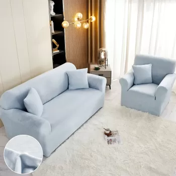 Husa elastica din catifea pentru canapea 3 Locuri imagine