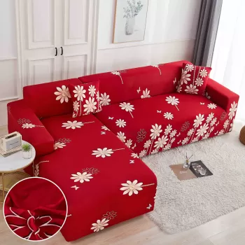 Husa elastica din catifea pentru canapea 3 Locuri imagine