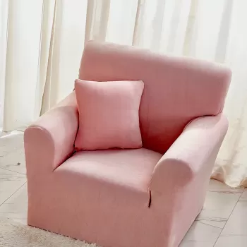 Husa elastica pentru fotoliu din catifea 90 x 130 cm imagine