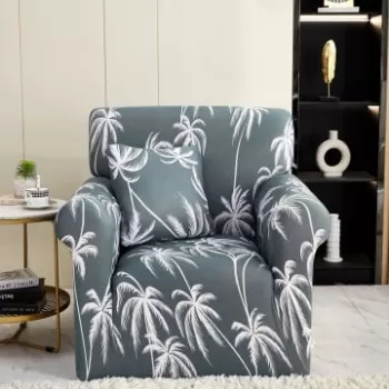 Husa fotoliu din bumbac elastic 90-140 cm imagine