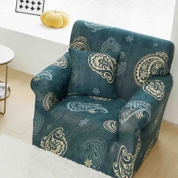 Husa fotoliu din bumbac elastic 90-140 cm imagine