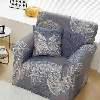 Husa fotoliu din bumbac elastic 90-140 cm imagine