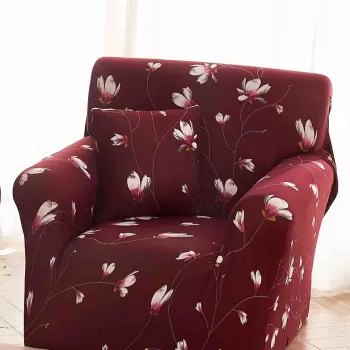 Husa fotoliu din bumbac elastic 90-140 cm imagine