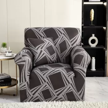 Husa fotoliu din bumbac elastic 90-140 cm imagine