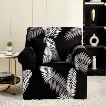 Husa fotoliu din bumbac elastic 90-140 cm imagine