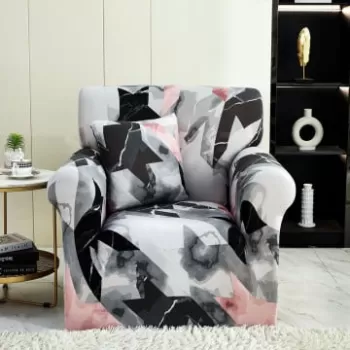 Husa fotoliu din bumbac elastic 90-140 cm imagine