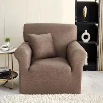 Husa fotoliu din bumbac elastic 90-140 cm imagine