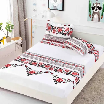 Huse de Pat 180x200 cm Bumbac 100% Alb Crem Gri Negru Protectie Completa imagine