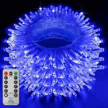 Instalatie de Craciun cu telecomanda, tip liniara, pentru exterior, 500 led-uri, 50m, diverse culori, IP44 imagine