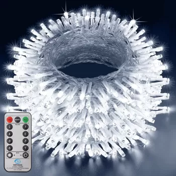 Instalatie de Craciun cu telecomanda, tip liniara, pentru exterior, 500 led-uri, 50m, diverse culori, IP44 imagine
