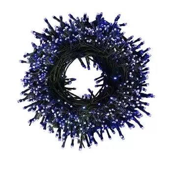 Instalatie de Craciun, tip liniara, pentru exterior, 1000 led-uri, 100m, diverse culori imagine