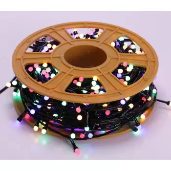 Instalatie de Craciun, tip liniara, pentru exterior, 1000 led-uri, 100m, diverse culori imagine