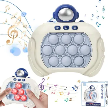 Jucarie interactiva antistress senzoriala functioneaza cu baterii 4 stiluri de joc efecte luminoase si sonore imagine
