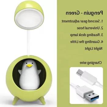 Lampa de birou cu LED, portabila,incarcare Usb pentru copii imagine