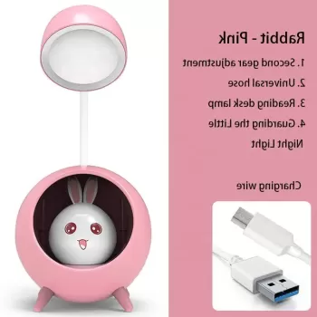 Lampa de birou cu LED, portabila,incarcare Usb pentru copii imagine