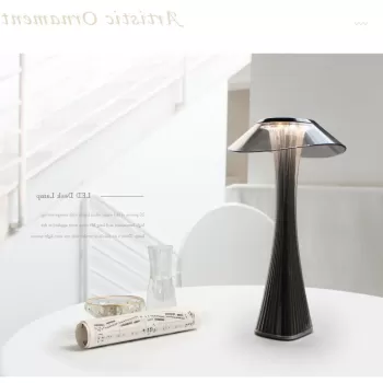 Lampa de masa LED cu touch, incarcare USB, 3 temperaturi de culoare cald/rece/neutru imagine