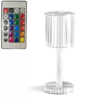 Lampa de masa wireless din cristal acrilic cu touch si incarcare prin usb imagine