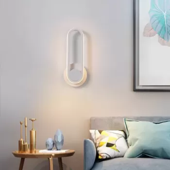 Lampa de perete LED, rotativa 330?, lumina calda 12W imagine