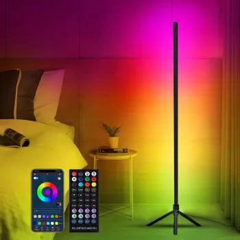 Lampa de podea LED corner 120 cm Wi-Fi (3 segmente) imagine