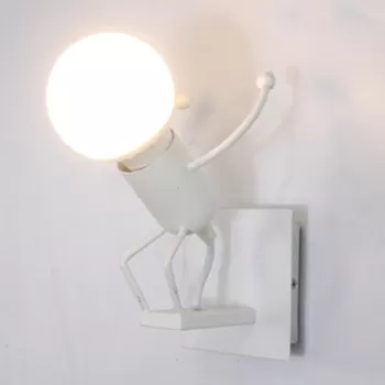 Lampa metalica retro industriala tip humanoid, soclu E27 imagine