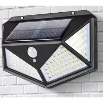 Lampa solara 114 LED cu senzor de miscare si lumina imagine