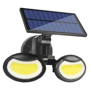 Lampa solara dubla 56 LED cu senzor de miscare imagine