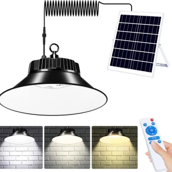 Lampa Solara LED 100/150W de Hala cu Panou Solar imagine