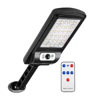 Lampa solara LED de perete exterior cu senzor de miscare si telecomanda imagine