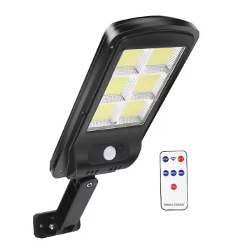 Lampa solara LED de perete exterior cu senzor de miscare si telecomanda imagine