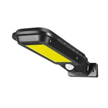 Lampa solara T-210A, 60 LED, senzor de miscare, rezistenta la apa, Negru imagine