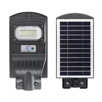 Lampa stradala proiector LED cu Incarcare Solara prin Panou Fotovoltaic + telecomanda imagine