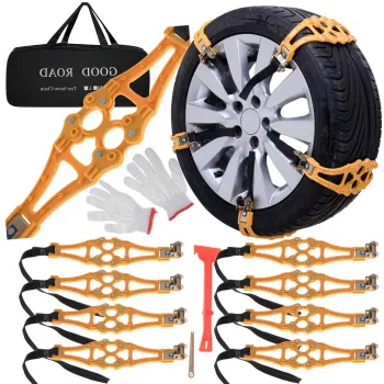 Lanturi de zapada, huse antiderapante pentru roti, anvelope, 8 buc imagine