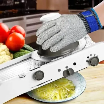 Manusa anti-taiere din otel inoxidabil, pentru bucatarie, macelarie, marime L,XL,XXL imagine