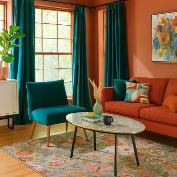 Masa de cafea moderna 90x50x42 cm mdf cu picioare metalice imagine