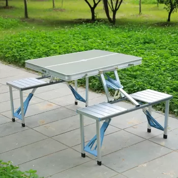Masa pliabila picnic tip geamantan - Model aluminiu imagine