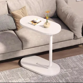 Masuta de cafea cu picior pentru pat/canapea , maro 40 x 28 x 55.5 cm imagine