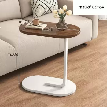 Masuta de cafea cu picior pentru pat/canapea , maro 45 x 30 x 60 cm imagine