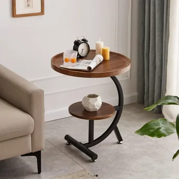 Masuta de cafea pentru living, design nordic, elegant, 62x30cm imagine