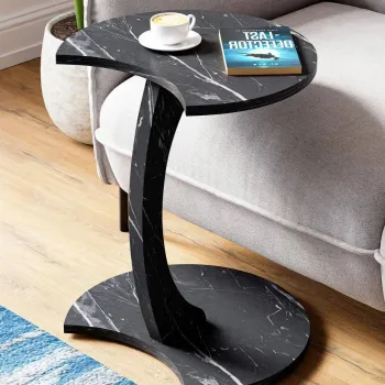 Masuta rotunda cu roti, 45 x56 cm,design ergonomic si stabil, ideala pentru canapea sau pat imagine