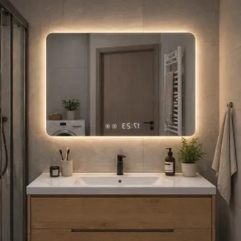 Oglinda Led Premium 80x60, cu touch si dezaburire imagine