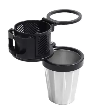 Organizator auto multifunctional suport 3 pahare, universal, negru/gri imagine