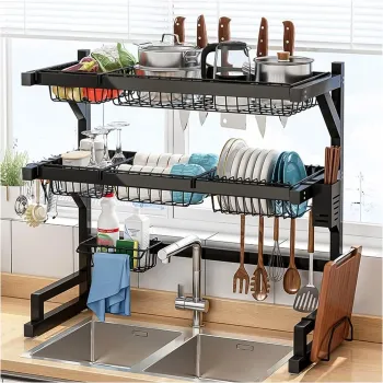 Organizator chiuveta pentru uscat vasele, otel inoxidabil imagine