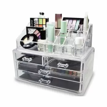 Organizator cosmetice cu 16 spatii pentru depozitare imagine