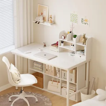 Organizator de birou - Raft cu sertar pentru stocare si decoratiuni, imagine