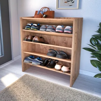 Pantofar cu 5 rafturi 100 x 62 x 29 cm, din pal melaminat 18 mm, imagine